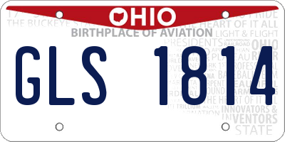 OH license plate GLS1814