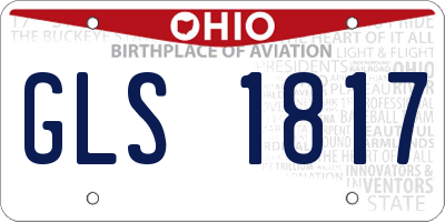 OH license plate GLS1817