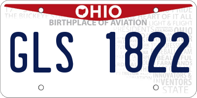 OH license plate GLS1822