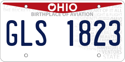OH license plate GLS1823