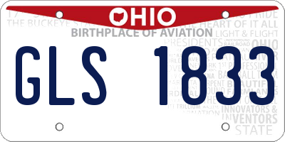 OH license plate GLS1833