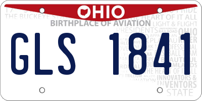 OH license plate GLS1841