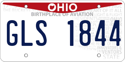 OH license plate GLS1844