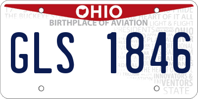 OH license plate GLS1846
