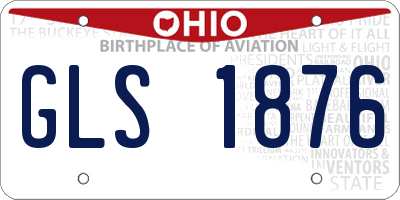 OH license plate GLS1876