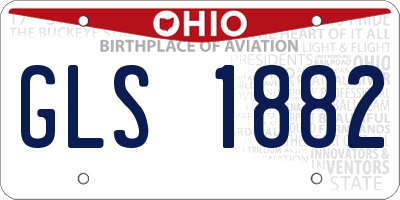 OH license plate GLS1882