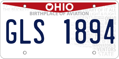 OH license plate GLS1894