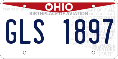 OH license plate GLS1897