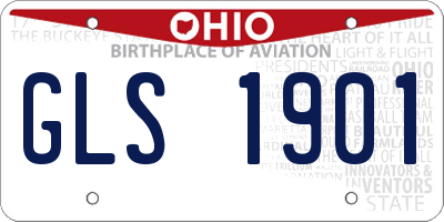 OH license plate GLS1901