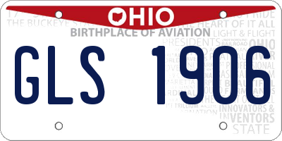 OH license plate GLS1906