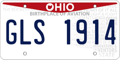 OH license plate GLS1914