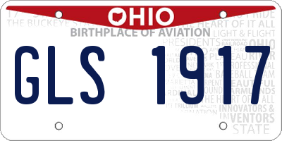 OH license plate GLS1917