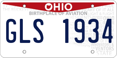 OH license plate GLS1934