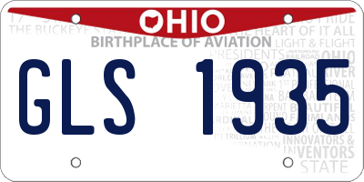 OH license plate GLS1935