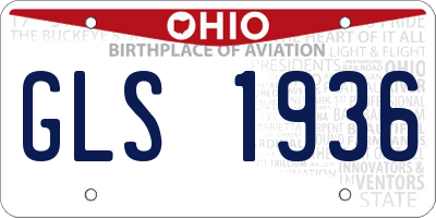 OH license plate GLS1936