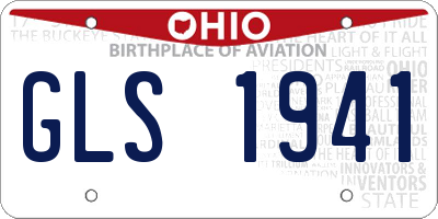 OH license plate GLS1941