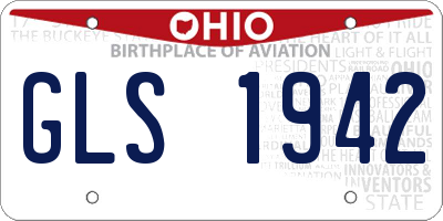 OH license plate GLS1942