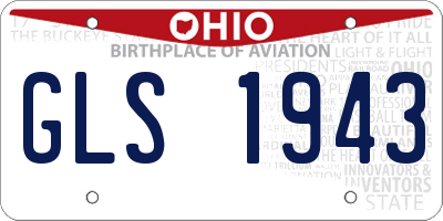 OH license plate GLS1943