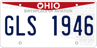 OH license plate GLS1946