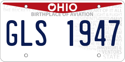 OH license plate GLS1947