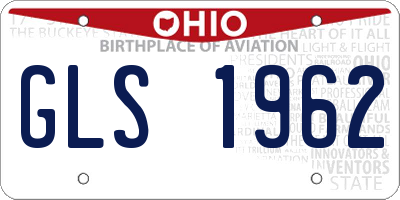 OH license plate GLS1962