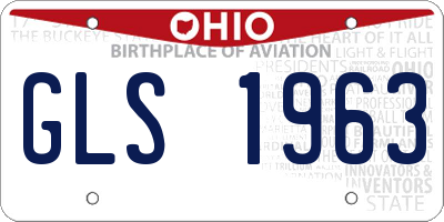 OH license plate GLS1963