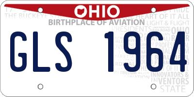 OH license plate GLS1964