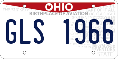 OH license plate GLS1966