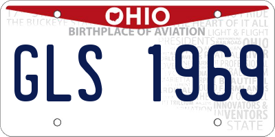 OH license plate GLS1969