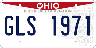 OH license plate GLS1971