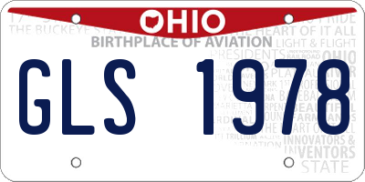 OH license plate GLS1978