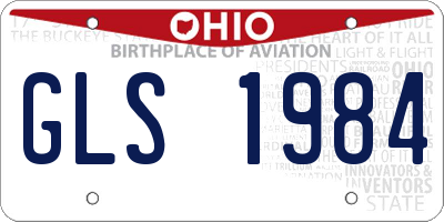 OH license plate GLS1984