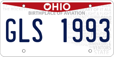 OH license plate GLS1993