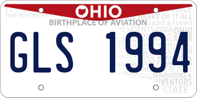 OH license plate GLS1994