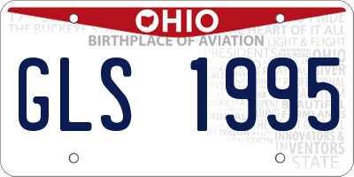 OH license plate GLS1995