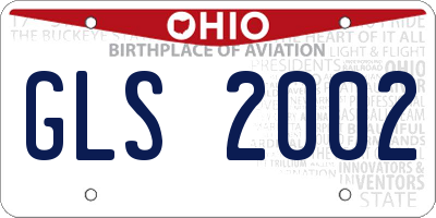 OH license plate GLS2002