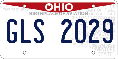 OH license plate GLS2029