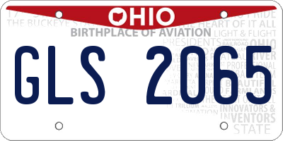 OH license plate GLS2065