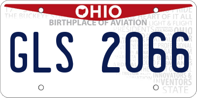 OH license plate GLS2066