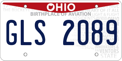 OH license plate GLS2089
