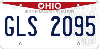 OH license plate GLS2095