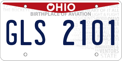 OH license plate GLS2101