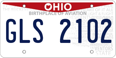 OH license plate GLS2102