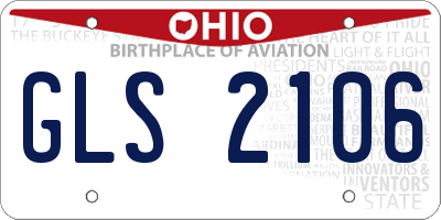 OH license plate GLS2106