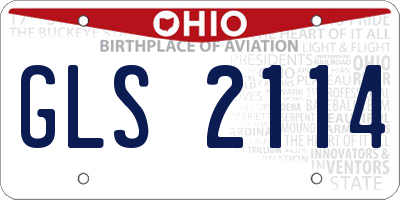 OH license plate GLS2114