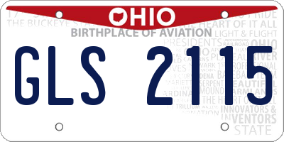 OH license plate GLS2115