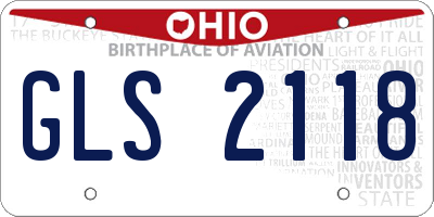 OH license plate GLS2118