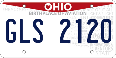 OH license plate GLS2120