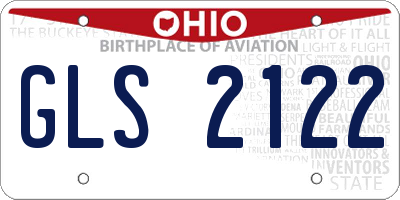 OH license plate GLS2122