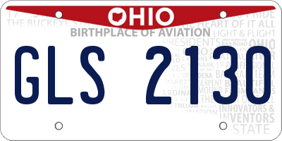 OH license plate GLS2130